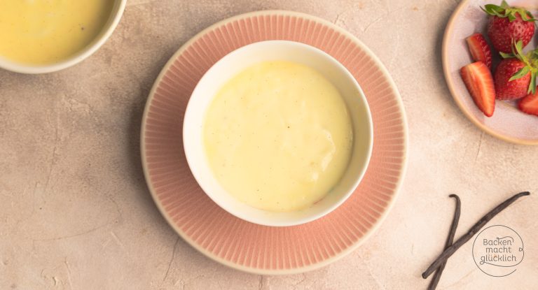 selbstgemachter Vanillepudding mit oder ohne Ei