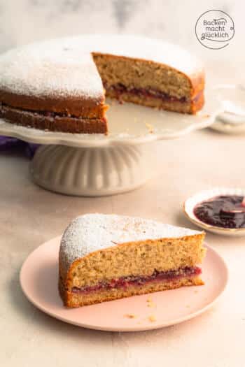 Buchweizentorte mit Preiselbeeren aus Südtirol