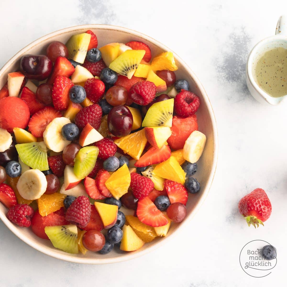 selbstgemachter schneller Obstsalat