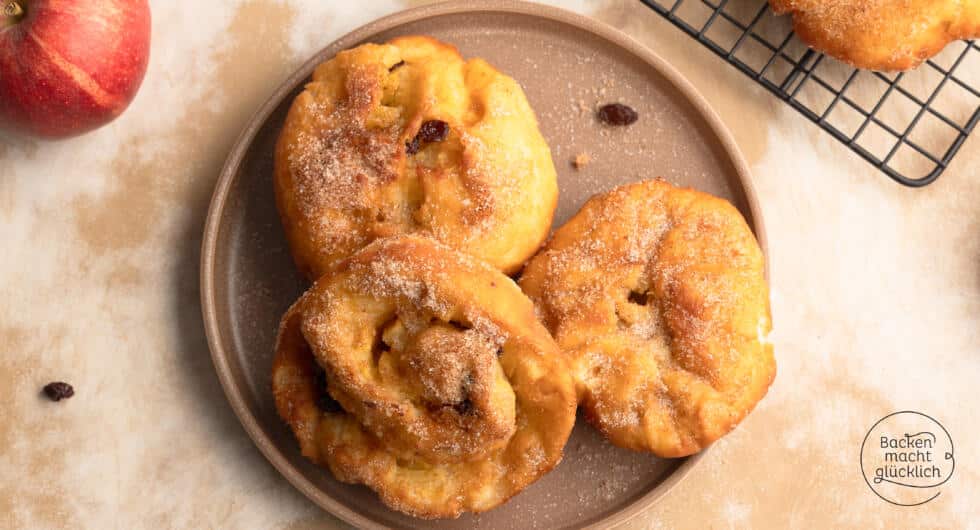 Omas bayerische Apfelkrapfen aus Hefeteig