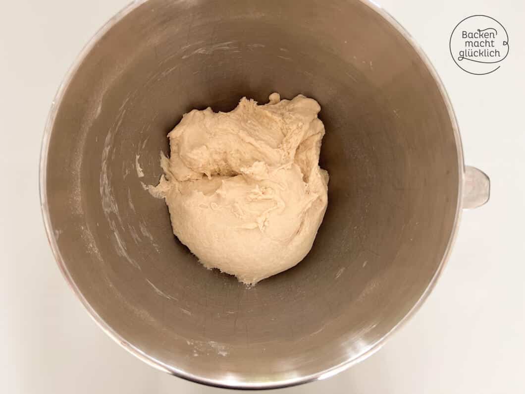 Bagels Rezept Teig vor dem Gehen