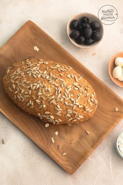 selbstgebackenes Hüttenkäsebeot mit viel Protein