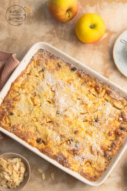 Omas einfacher Apfel-Milchreis-Auflauf