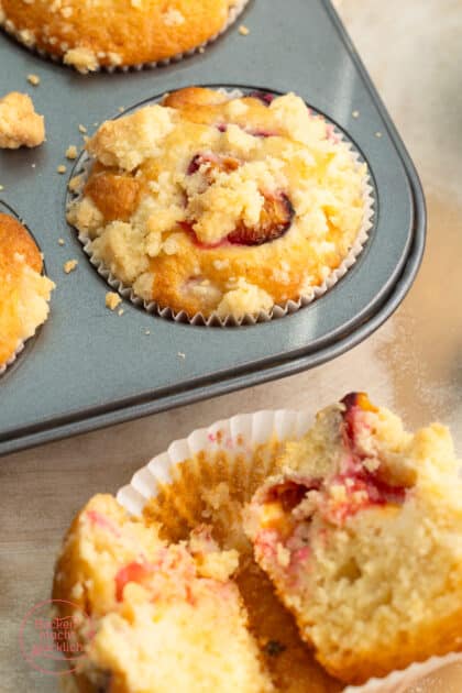 Blech Pflaumen-Streusel-Muffins