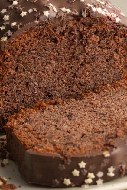 einfacher Schokokuchen mit sehr saftiger Krume