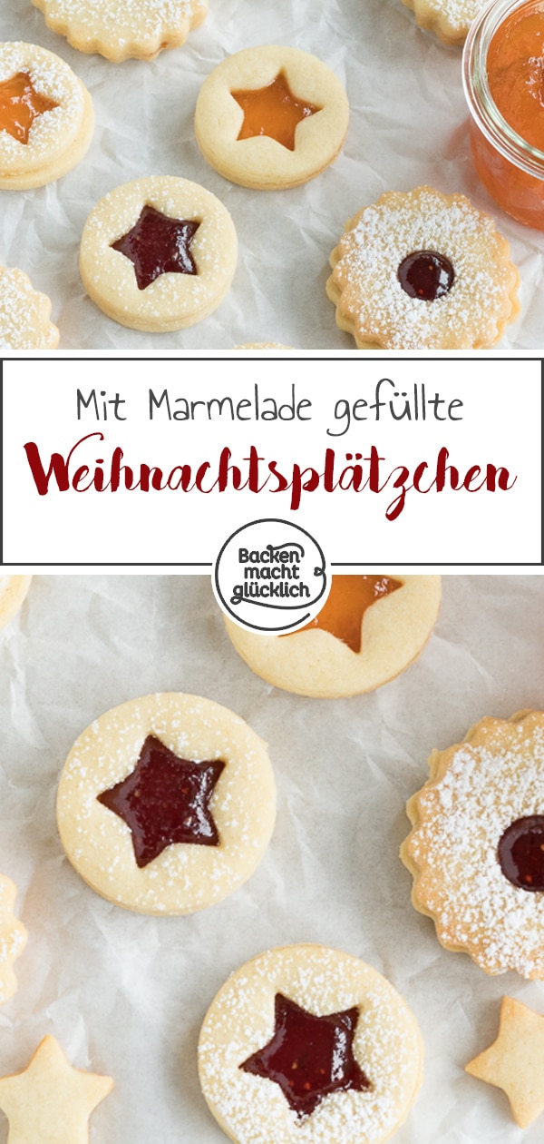 Bei den herrlich mürben Spitzbuben von Oma läuft mir jedes Mal das Wasser im Mund zusammen. Das Rezept für die mit Marmelade gefüllten Weihnachtsplätzchen ist dabei ganz einfach. 