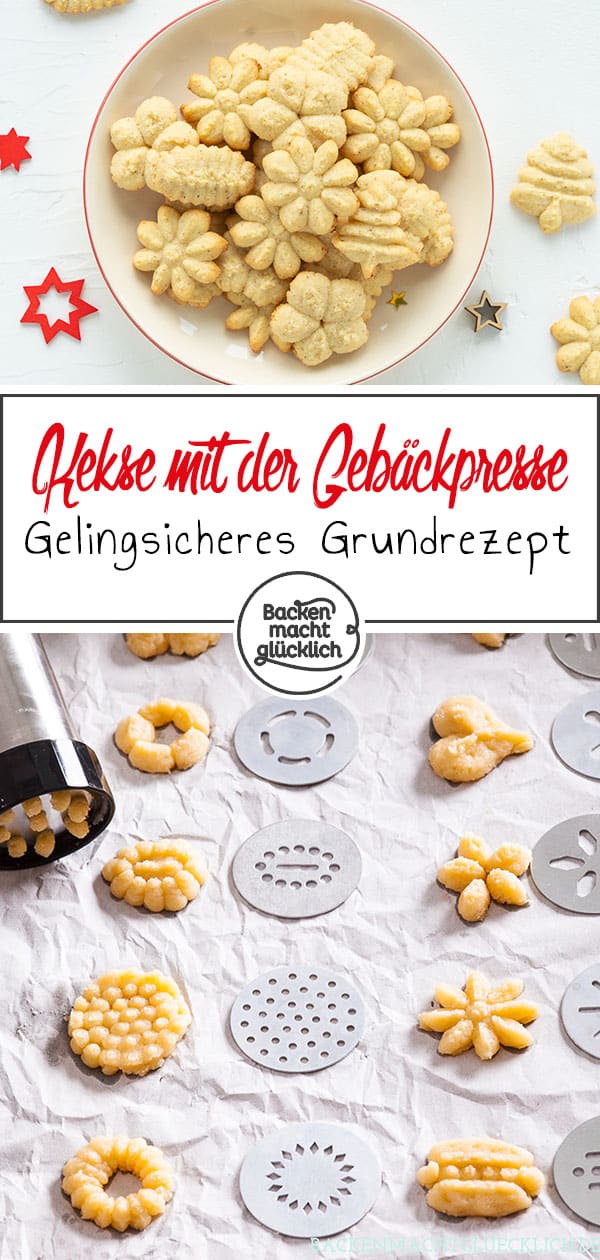 Schöne Kekse auf Knopfdruck? Mit der Plätzchenpresse klappt´s! Ausführlicher Gebäckspritzen-Test inklusive Tipps und erprobtem Rezept für wunderschöne Plätzchen aus der Gebäckpresse, das garantiert gelingt