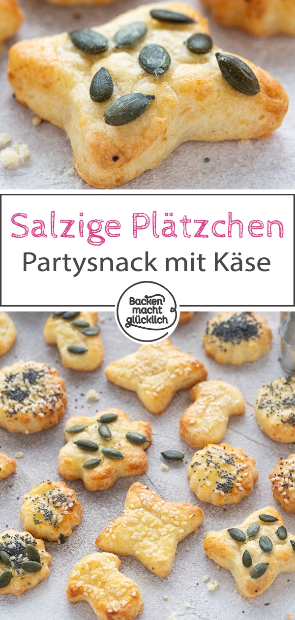 Einfache Käse-Cracker, die immer gut ankommen! Das herzhafte Käsegebäck ist perfekt für Partys & Buffets.