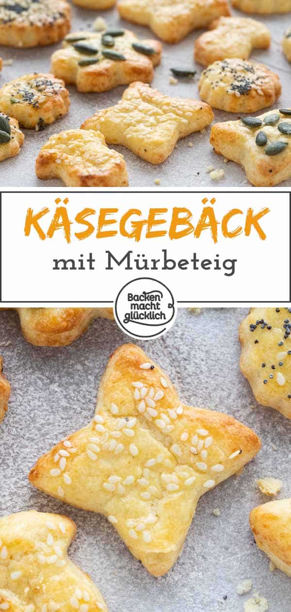 Einfache Käse-Cracker, die immer gut ankommen! Das herzhafte Käsegebäck ist perfekt für Partys & Buffets.