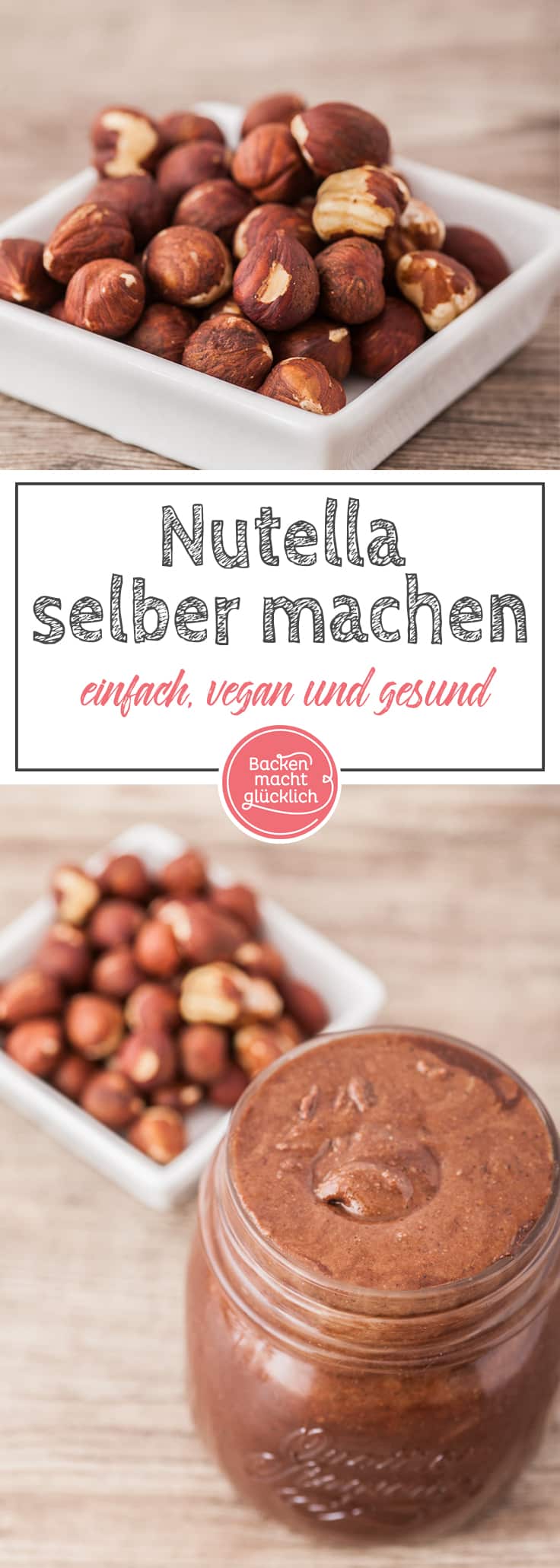 Gesundes Nutella selbermachen: Mit diesem einfach Rezept für Nuss-Nougat-Creme funktioniert´s! Egal, ob als Low Carb Nutella, veganes Nutella, zuckerfrei oder ohne Nüsse