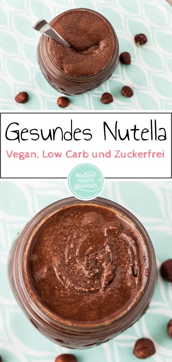 Gesundes Nutella selbermachen: Mit diesem einfach Rezept für Nuss-Nougat-Creme funktioniert´s! Egal, ob als Low Carb Nutella, veganes Nutella, zuckerfrei oder ohne Nüsse