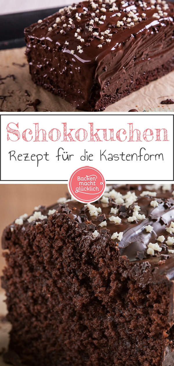 Dieser einfache, schnelle Schokokuchen aus der Kastenform wird herrlich flaumig, schokoladig und saftig. Omas klassischer Schokoladenkuchen kommt einfach immer gut an! 