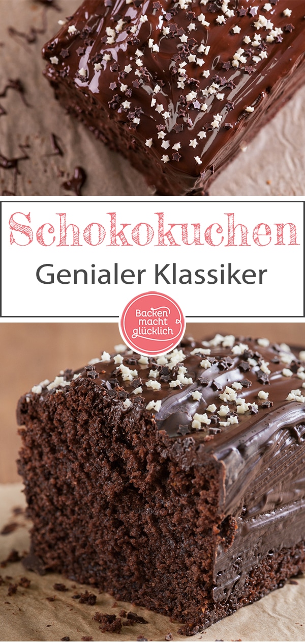 Dieser einfache, schnelle Schokokuchen aus der Kastenform wird herrlich flaumig, schokoladig und saftig. Omas klassischer Schokoladenkuchen kommt einfach immer gut an! 