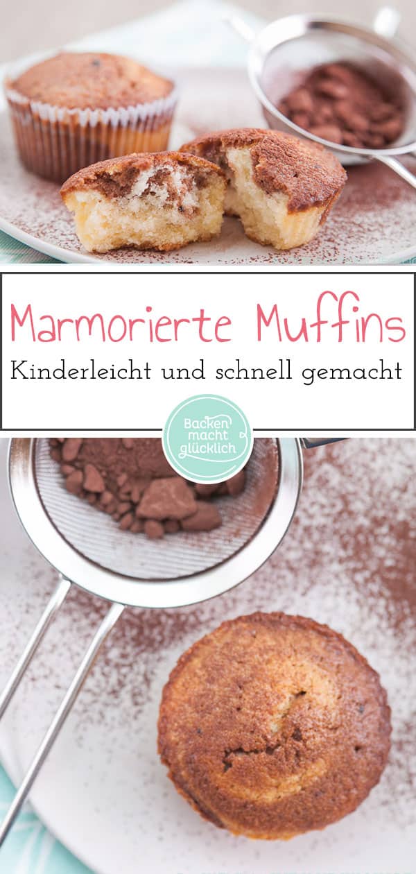 Wer mag keinen Marmorkuchen? Ich persönlich finde die Minivariante des Marmorkuchen sogar noch besser: Marmor-Muffins sind nicht nur ruckzuck fertig und wirklich einfach zu backen. Mit einem guten Marmorkuchen-Muffins-Rezept werden sie auch besonders locker und saftig. 