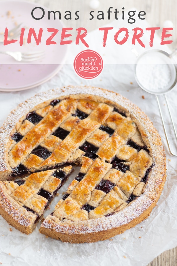 Einfaches Rezept für Original Linzer Torte. Saftig, fruchtig, mürbe - so wie der Linzer Kuchen sein muss