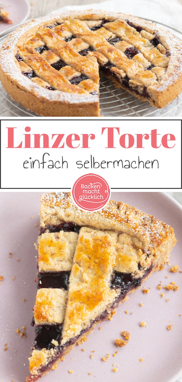 Einfaches Rezept für Original Linzer Torte. Saftig, fruchtig, mürbe - so wie der Linzer Kuchen sein muss