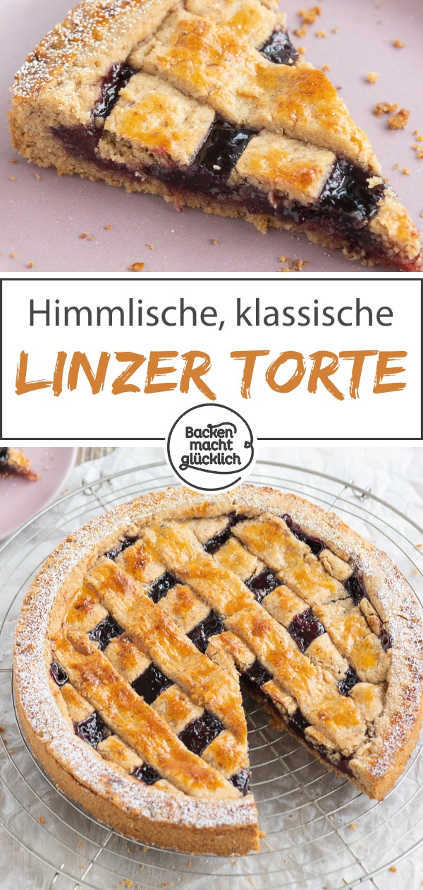 Einfaches Rezept für Original Linzer Torte. Saftig, fruchtig, mürbe - so wie der Linzer Kuchen sein muss