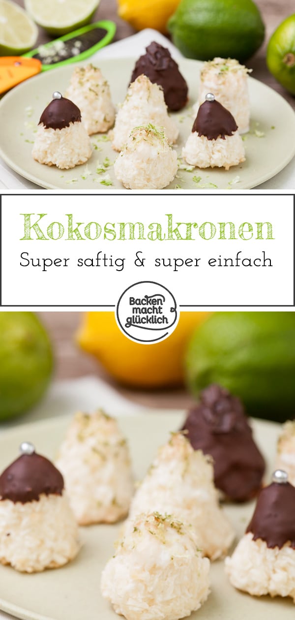 Kokosmakronen sind ein absoluter Klassiker in der Weihnachtsbäckerei. Wenn die Kokosmakronen gut gemacht sind, sind sie schön weich und saftig. So wie diese für mich besten Kokosmakronen. Einfach, unkompliziert, sehr variabel. Und natürlich sind die saftigen Kokosmakronen richtig lecker! 