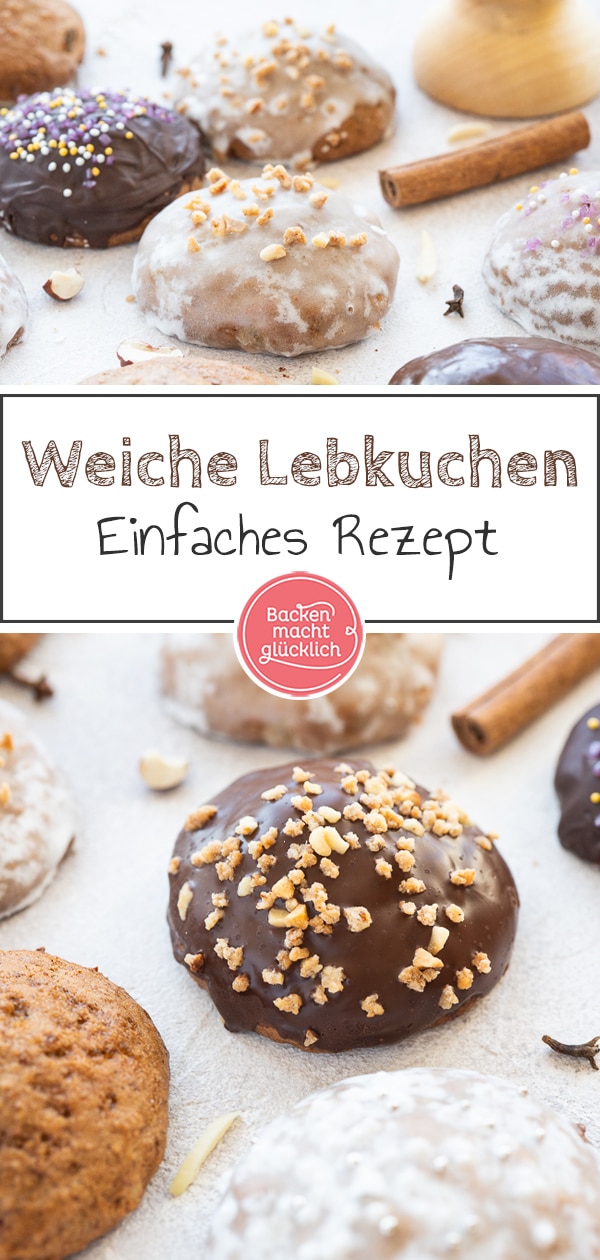 Mit diesem einfachen Lebkuchenrezept backt ihr im Nu aromatische und weiche Lebkuchen, die nicht durchziehen müssen. So schmeckt die Weihnachtszeit garantiert!