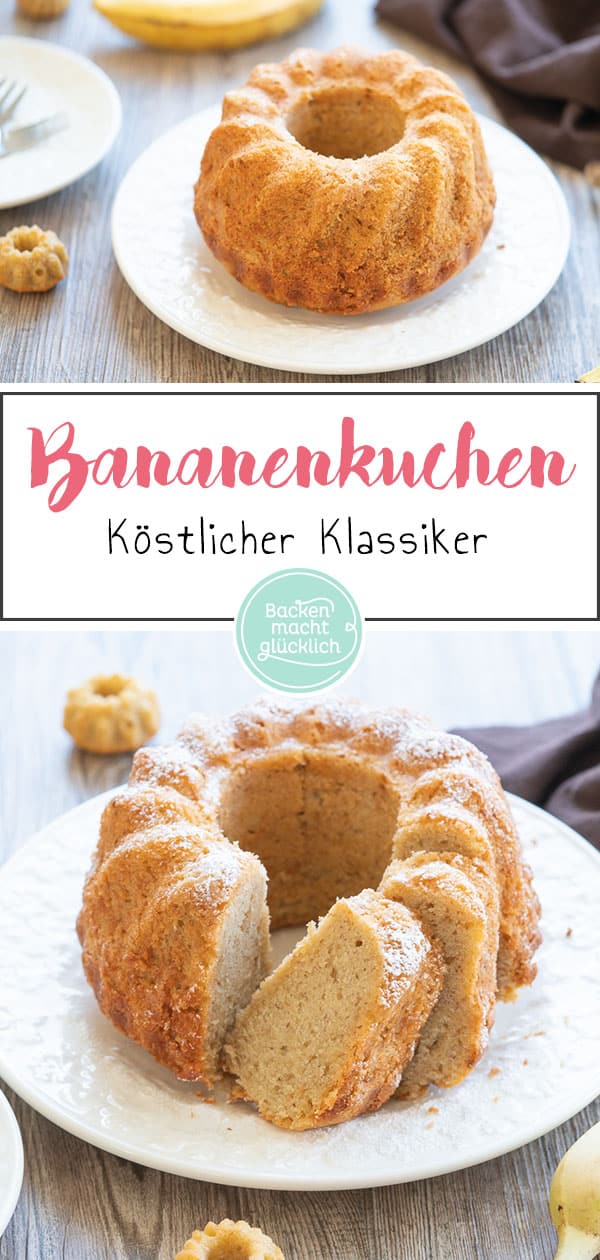 Dieses Bananenkuchen-Grundrezept ist kinderleicht und lässt sich gut abwandeln. Der einfache Bananenkuchen ist ein absoluter Kuchenklassiker. Zurecht, denn der Bananenkuchen schmeckt einfach immer!