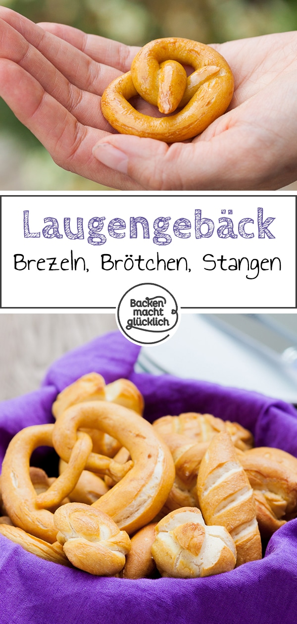 Es geht doch nichts über eine Breze wie frisch vom Bäcker, oder? Die könnt ihr mit ungefährlichem Backnatron auch sicher und einfach Zuhause machen. Funktioniert ebenso mit anderem Laugengebäck wie Laugenstange oder Laugenbrötchen. #brezel #laugengebäck #laugenstange #backenmachtglücklich