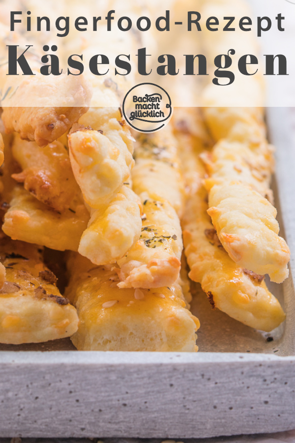 Diese selbstgemachten Käsestangen mit Mürbeteig sind das perfekte Fingerfood - am besten gleich nackbacken!.
