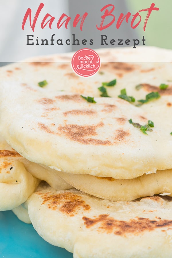 Köstliches, fluffiges Naan Brot nach indischer Art! Das Naan Rezept ist super einfach und auch für Anfänger geeignet. 