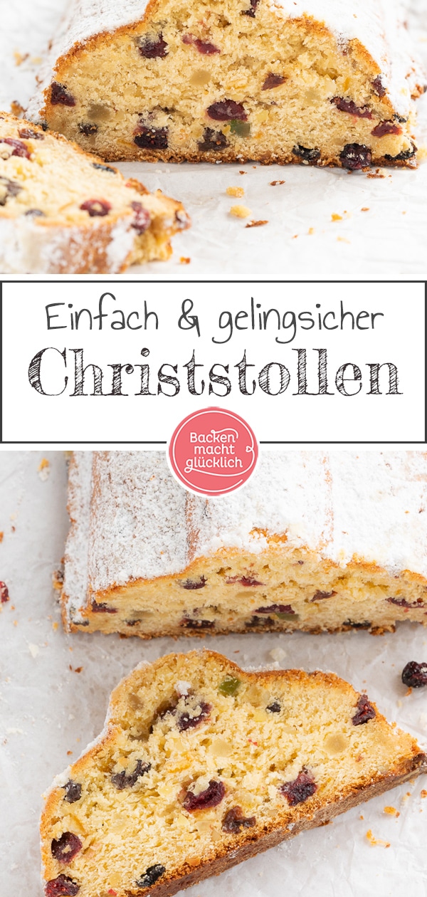 Der saftige Christstollen mit Marzipan ist ein echter Klassiker in der Weihnachtszeit. Ein Schritt für Schritt Rezept für Christstollen, der garantiert gelingt!