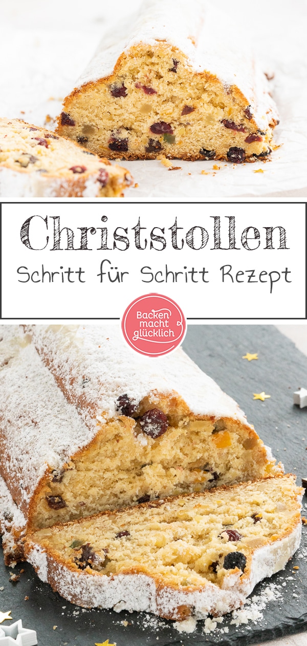 Der saftige Christstollen mit Marzipan ist ein echter Klassiker in der Weihnachtszeit. Ein Schritt für Schritt Rezept für Christstollen, der garantiert gelingt!