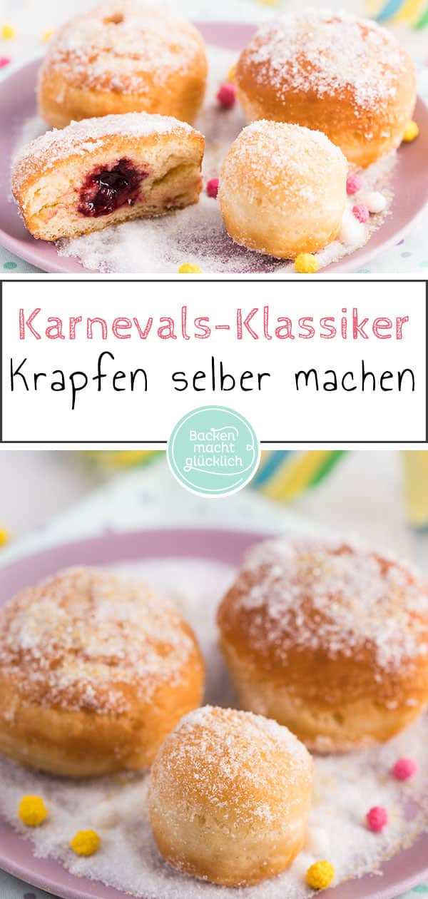 Egal wie sie bei euch heißen: Berliner, Krapfen, Kreppel… so oder so ist das traditionelle Faschingsgebäck einfach lecker. Und mit dem Rezept meiner Oma könnt ihr die Krapfen zu Karneval ganz einfach selber machen. 