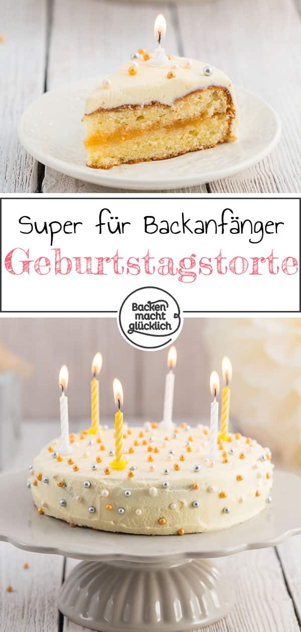  Ihr möchtet eine einfache leckere Geburtstagstorte backen, seid aber kein Backprofi und habt auch nicht stundenlang Zeit? Dann dürfte euch dieses Geburtstagstorten-Rezept gefallen. Denn der festliche Geburtstagskuchen mit weißer Schokolade ist anfängertauglich und sieht dabei trotzdem festlich aus. Natürlich ist auch der Geschmack phänomenal – finden wir zumindest 