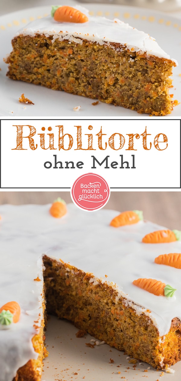 Ein saftiger Möhrenkuchen gehört einfach zum Osterfest! Diesen köstlichen Karottenkuchen ohne Mehl liebt die ganze Familie!