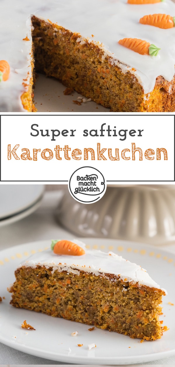 Ein saftiger Möhrenkuchen gehört einfach zum Osterfest! Diesen köstlichen Karottenkuchen ohne Mehl liebt die ganze Familie!