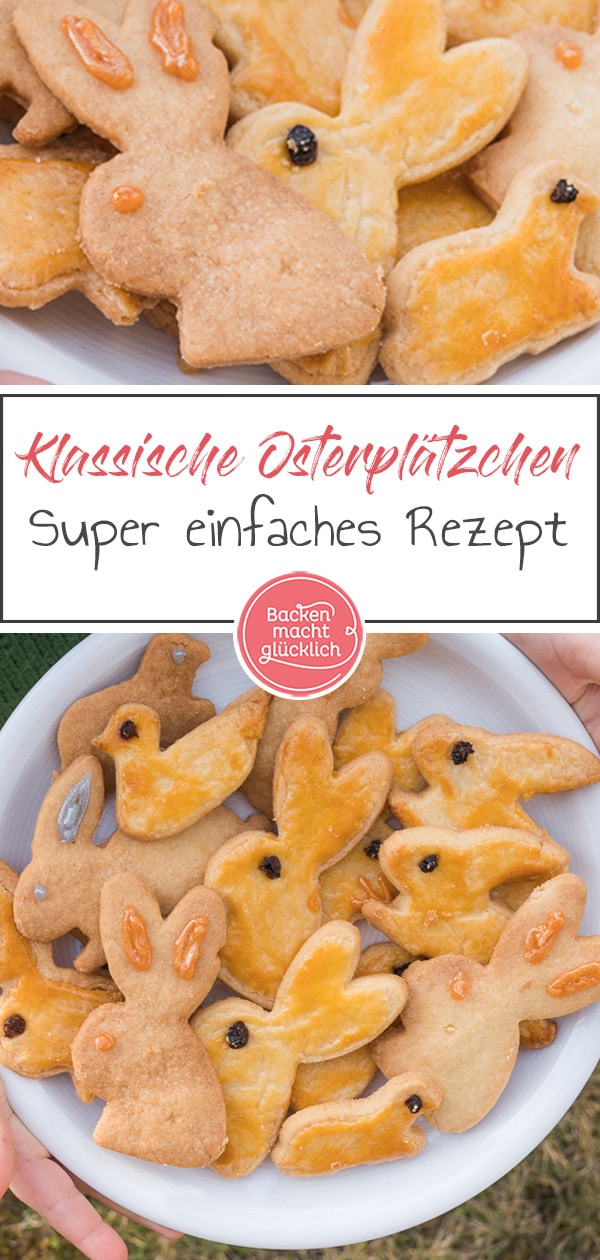 Tolles Rezept für Osterhasen-Kekse, das sich wunderbar für Kinder eignet. Mit diesem einfachen Mürbeteig macht Hasen-Backen Spaß!