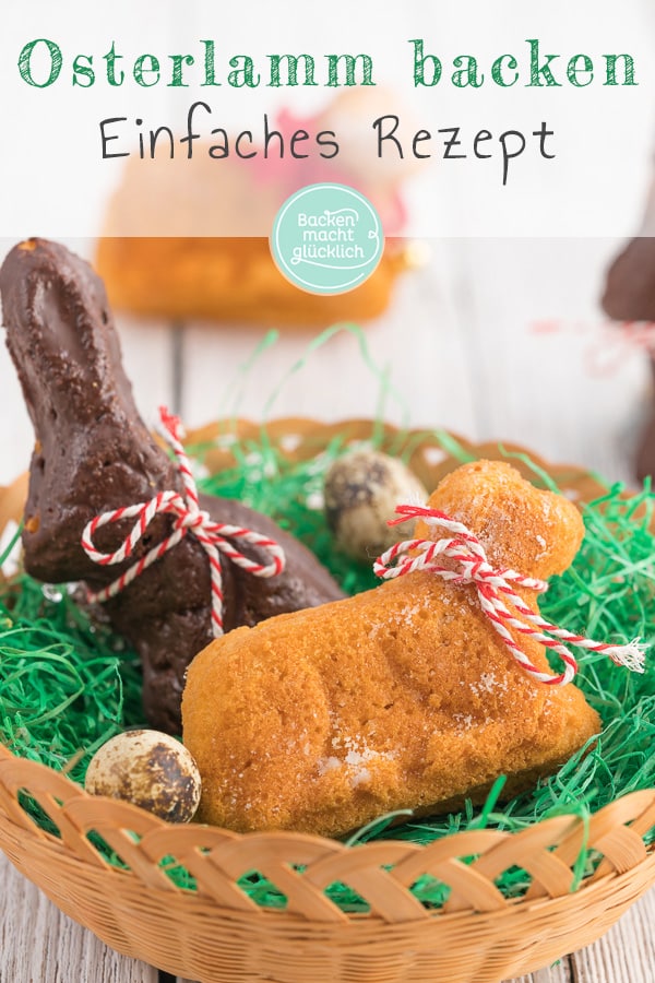 Putzige Osterlämmchen und Hasen aus saftigem Rührteig sind eine schöne Tradition. Dieses Osterlamm ist zum Anbeißen u0026 perfekt fürs Backen mit Kindern.
