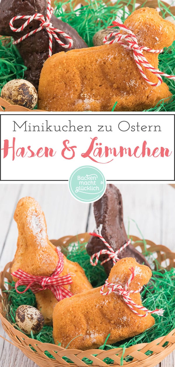 Putzige Osterlämmchen und Hasen aus saftigem Rührteig sind eine schöne Tradition. Dieses Osterlamm ist zum Anbeißen u0026 perfekt fürs Backen mit Kindern.