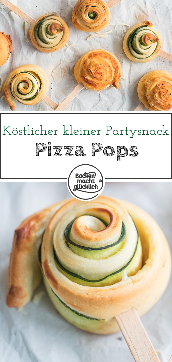 Schon einmal Pizza am Stiel gegessen? Wenn nicht, solltet ihr diese Pizza Pops unbedingt testen. Bei den Pizza Pops handelt es sich um eine Art handlichere, außerdem hübschere Version von Pizzastückchen. Die Pizza Pops sind gerade für Partys oder Fingerfood-Buffets absolut genial.