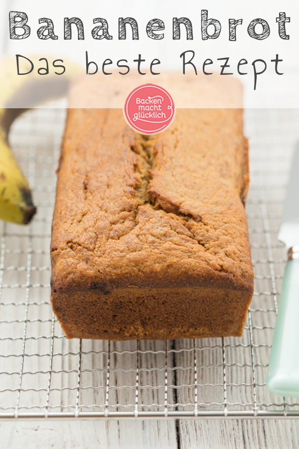 Lust auf köstliches Banana Bread wie aus den USA? Dieses saftige Bananenbrot ist die beste Verwertung für reife Bananen. Genuss für Groß und Klein!