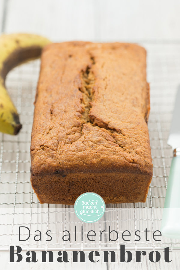 Lust auf köstliches Banana Bread wie aus den USA? Dieses saftige Bananenbrot ist die beste Verwertung für reife Bananen. Genuss für Groß und Klein!