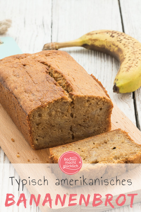 Lust auf köstliches Banana Bread wie aus den USA? Dieses saftige Bananenbrot ist die beste Verwertung für reife Bananen. Genuss für Groß und Klein!