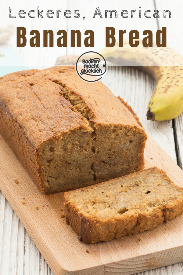 Lust auf köstliches Banana Bread wie aus den USA? Dieses saftige Bananenbrot ist die beste Verwertung für reife Bananen. Genuss für Groß und Klein!