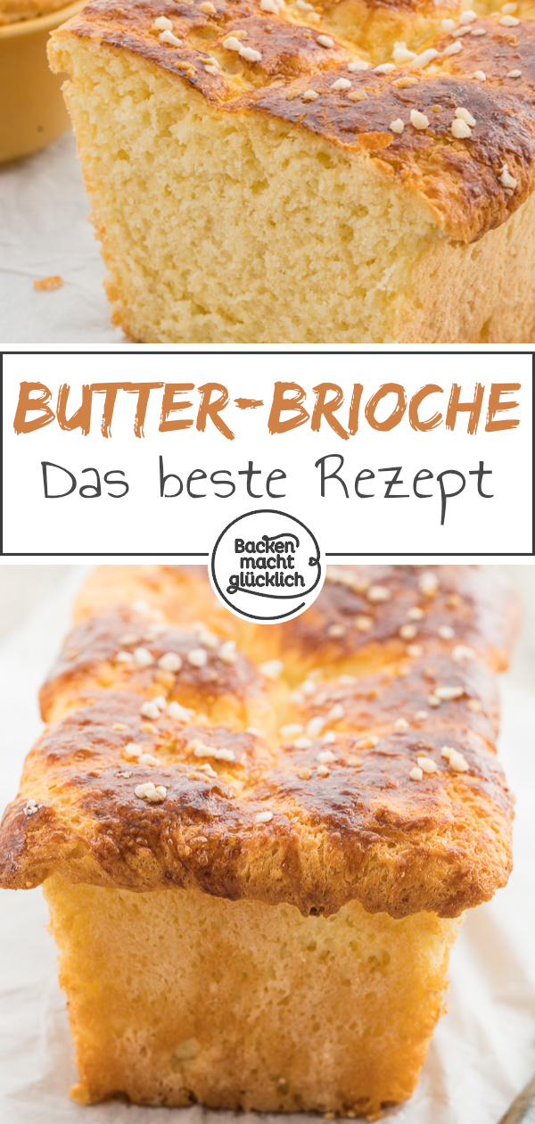 Französischer Frühstücks-Klassiker: Brioche aus buttrigem Hefeteig kann pur, süß mit Marmelade oder sogar herzhaftem Belag gegessen werden. Wer mag, backt den Teig in kleinen Förmchen statt als großen Laib.