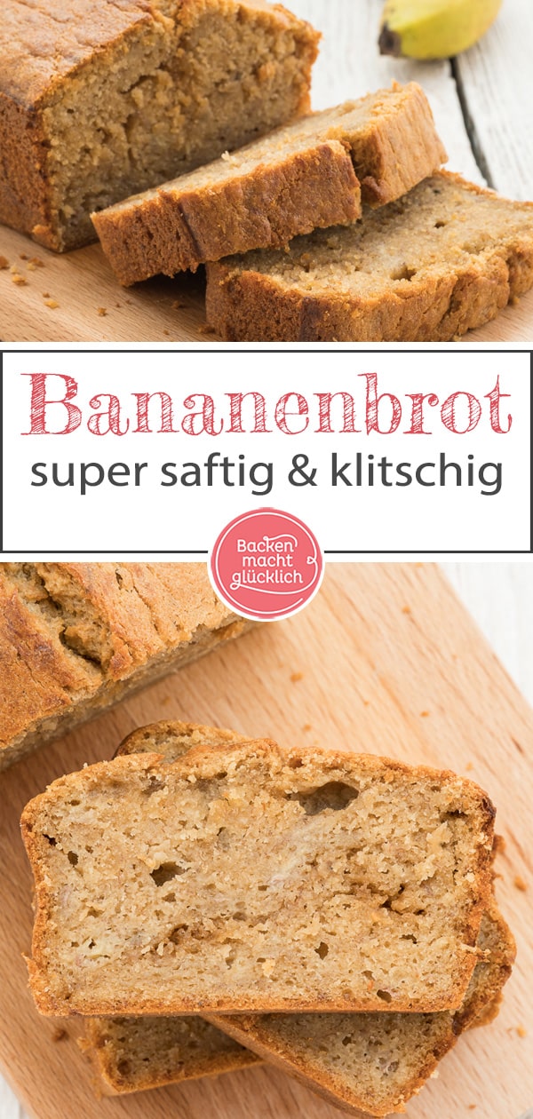 Lust auf köstliches Banana Bread wie aus den USA? Dieses saftige Bananenbrot ist die beste Verwertung für reife Bananen. Genuss für Groß und Klein!