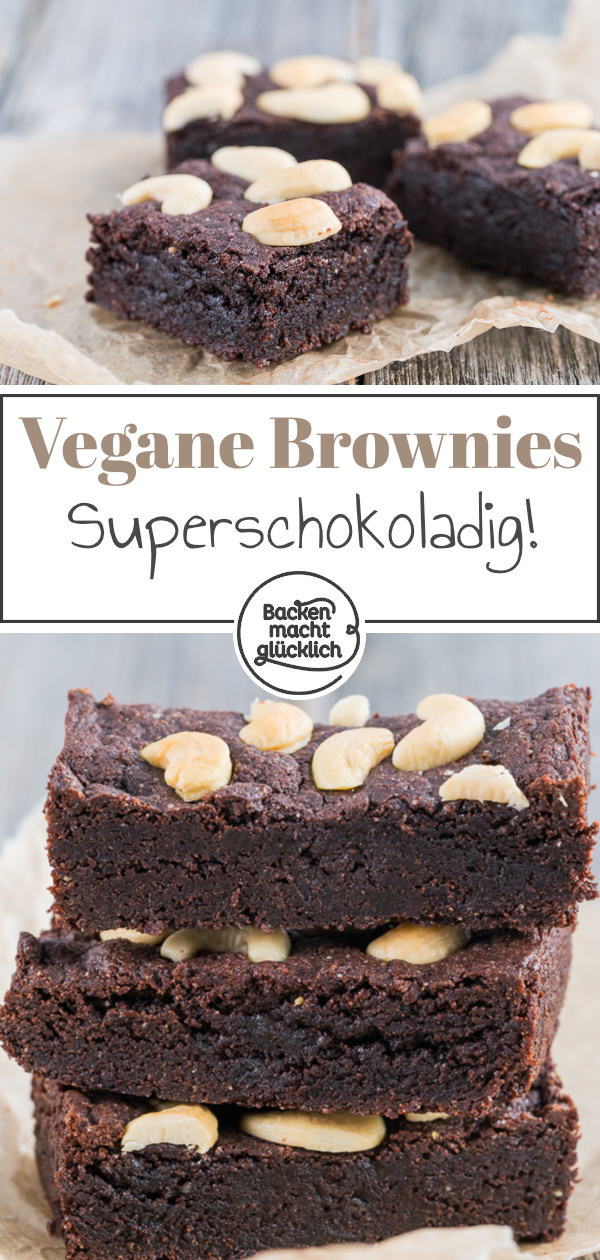 Supersaftig & superschokoladig: Diese genialen veganen Brownies ohne Butter, Ei, Milch, Mehl sind auch noch glutenfrei.