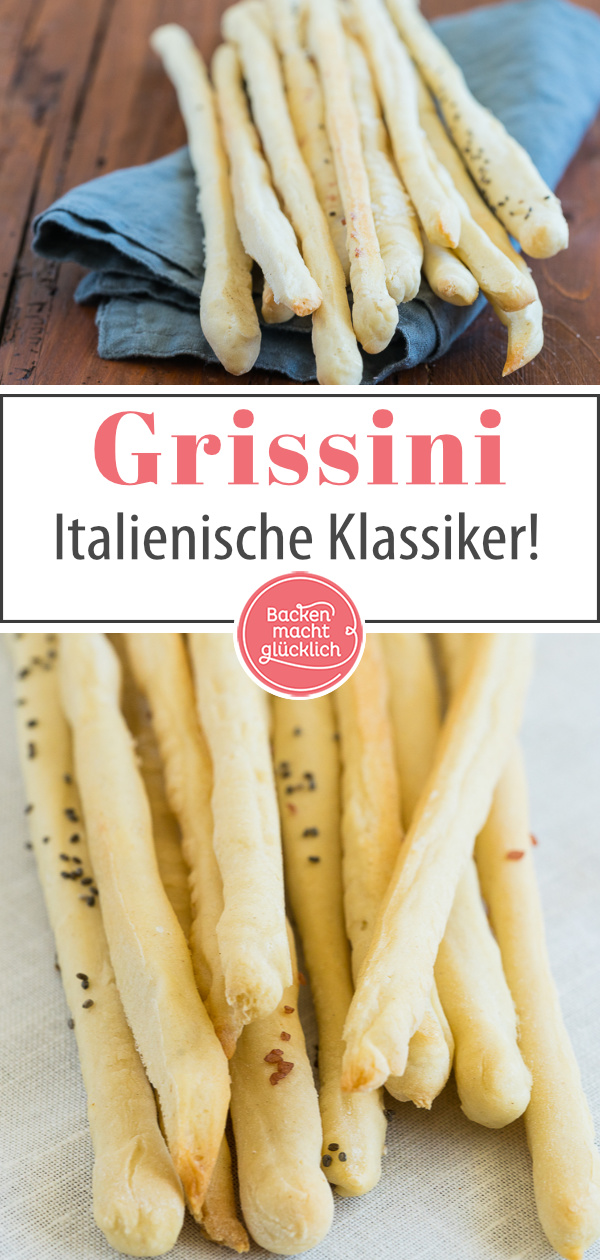 Italienische Grissini selber machen ist nicht schwer! Das ist unser liebstes Rezept für wunderbar knusprige Brotstangen.