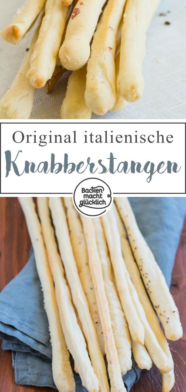 Italienische Grissini selber machen ist nicht schwer! Das ist unser liebstes Rezept für wunderbar knusprige Brotstangen.