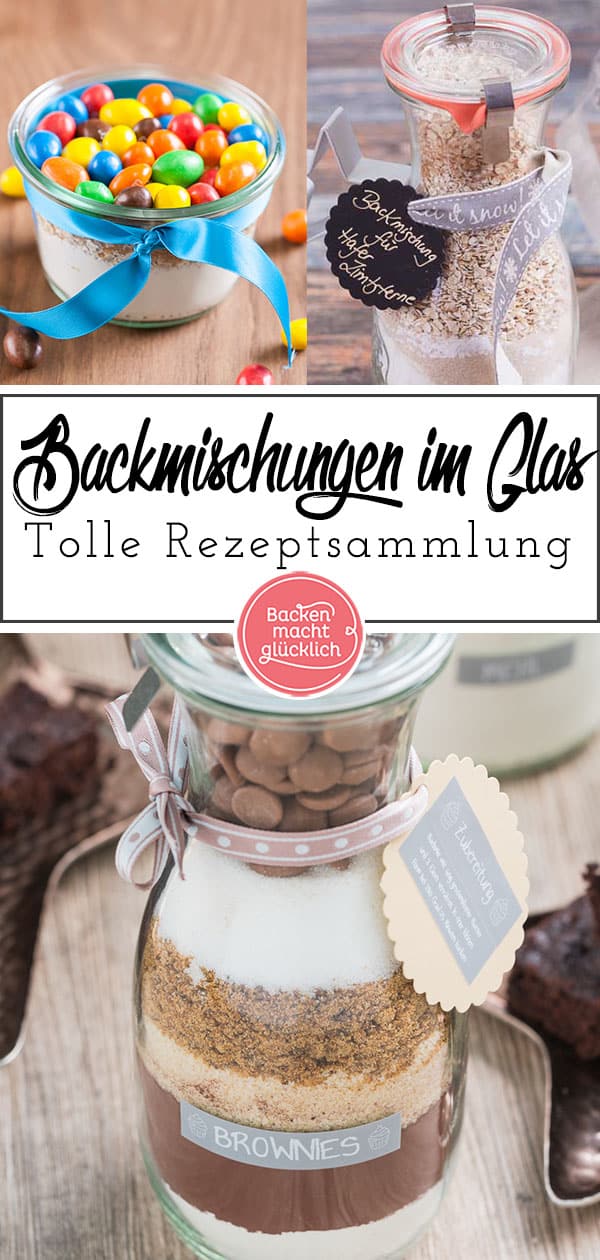 Backmischungen im Glas sind wunderbare Geschenke aus der Küche. Backmischungen im Glas sind extrem einfach und schnell zusammen zu stellen und machen garantiert jedem eine Freude. Ob als Weihnachtsgeschenk oder spontanes Mitbringsel: selbstgemachte Geschenke aus der Küche sind zu eigentlich jedem Anlass mein Favorit.