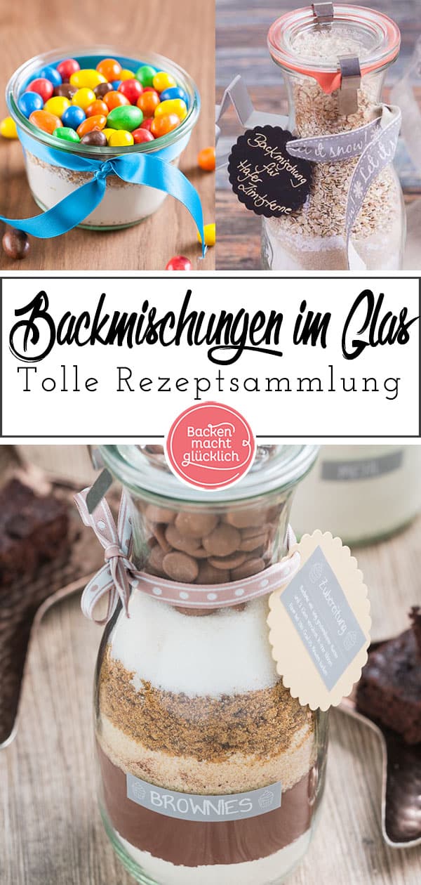 Backmischungen im Glas sind wunderbare Geschenke aus der Küche. Backmischungen im Glas sind extrem einfach und schnell zusammen zu stellen und machen garantiert jedem eine Freude. Ob als Weihnachtsgeschenk oder spontanes Mitbringsel: selbstgemachte Geschenke aus der Küche sind zu eigentlich jedem Anlass mein Favorit.