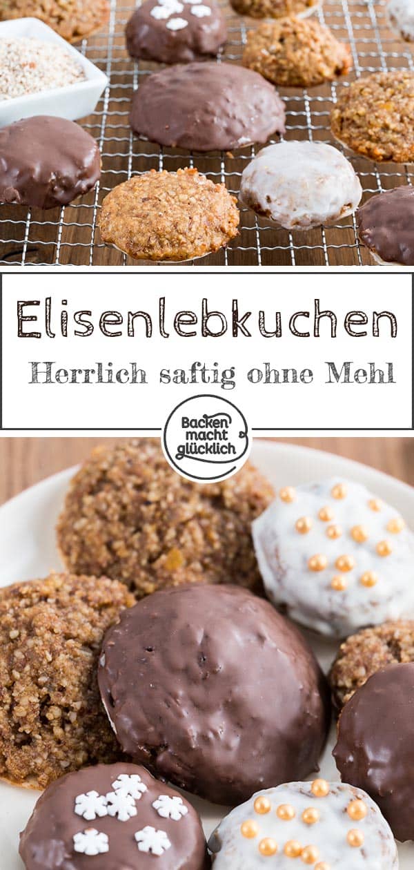 Weiche Elisenlebkuchen wie das Original aus Nürnberg! Das beste Rezept für selbstgemachte Lebkuchen, ganz ohne Mehl. Ein echter Weihnachtsklassiker, der Groß und Klein schmeckt.