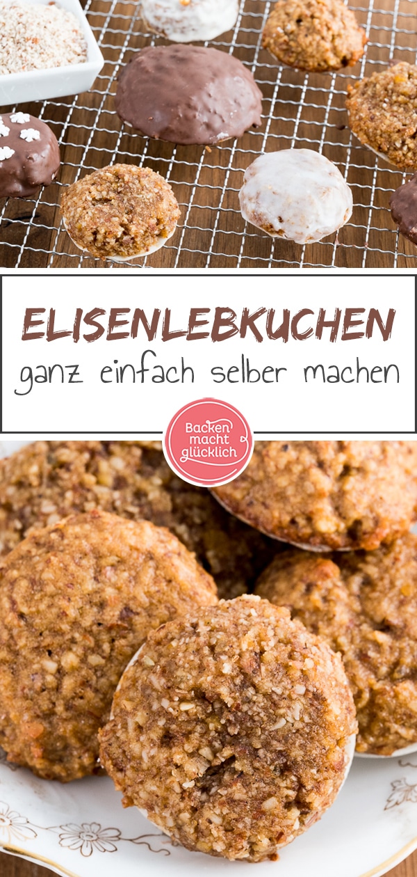 Weiche Elisenlebkuchen wie das Original aus Nürnberg! Das beste Rezept für selbstgemachte Lebkuchen, ganz ohne Mehl. Ein echter Weihnachtsklassiker, der Groß und Klein schmeckt.